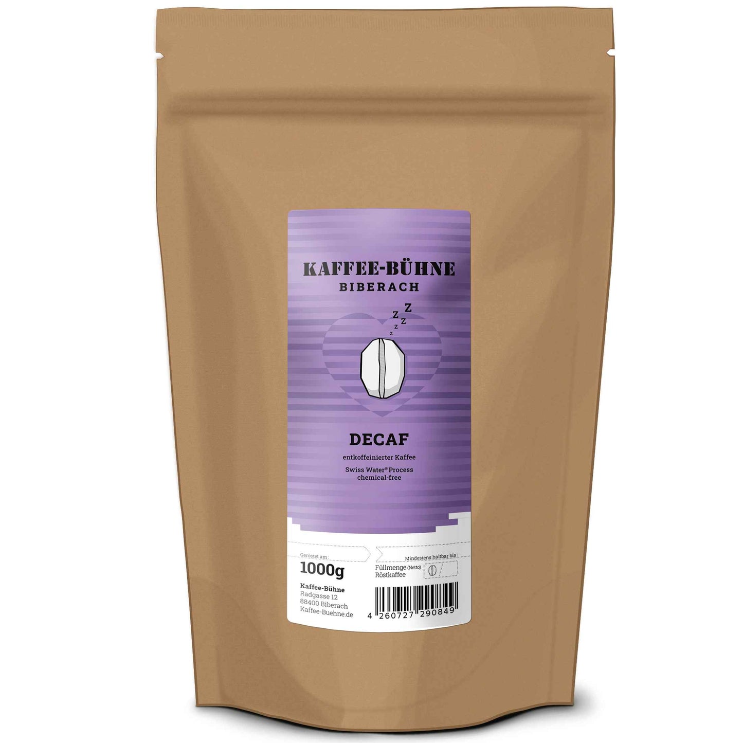 DECAF - entkoffeinierter Kaffee